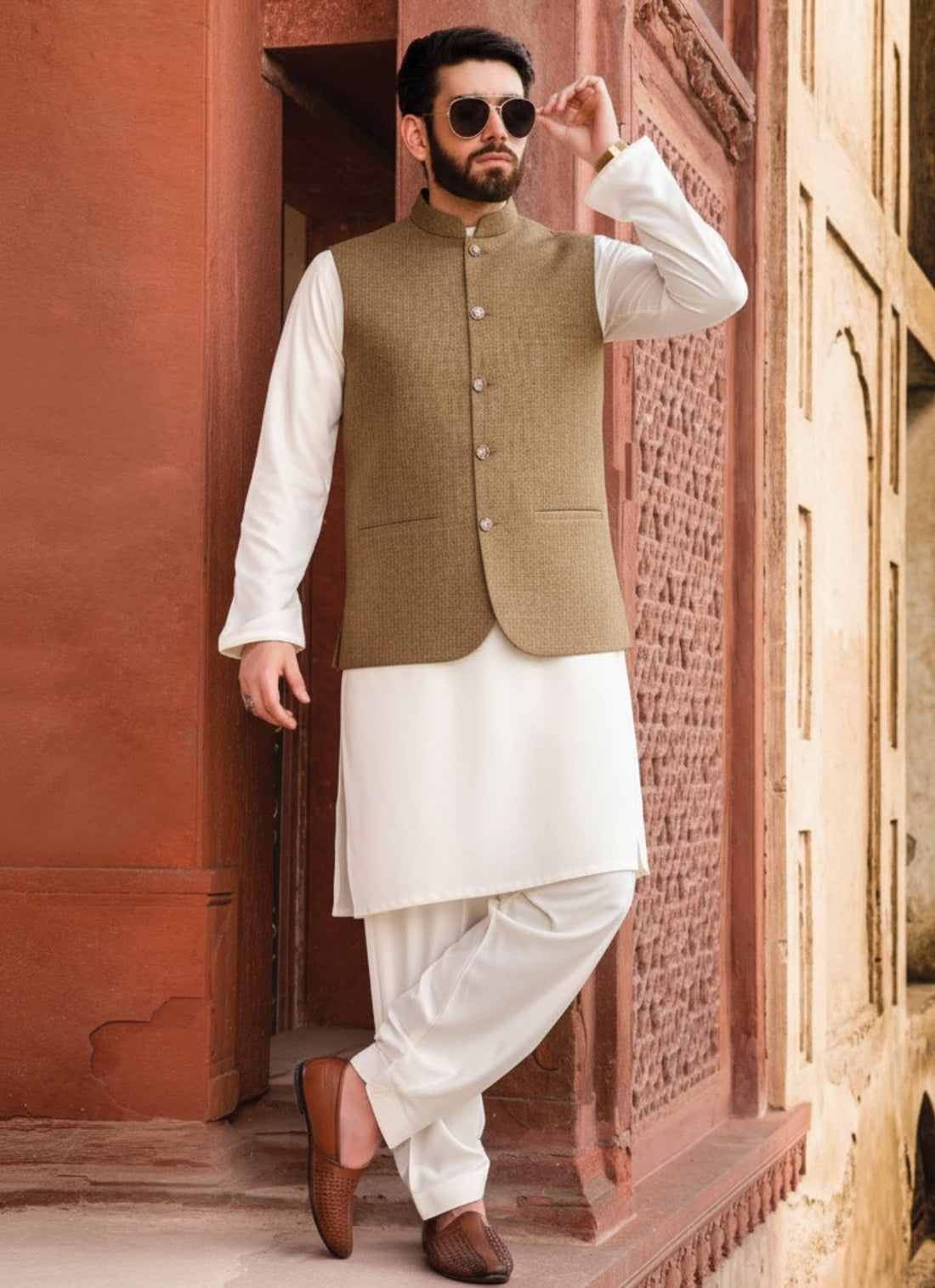 Men's Texture Suiting Waistcoat